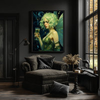 Mooie groene fee stijl kunst