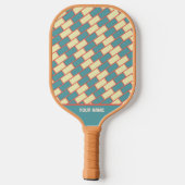 Mooie groene gele baksteen Pro Pickleball Paddle (Achterkant)