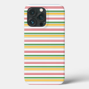 Mooie groene gele strepen iPhone 13 pro hoesje