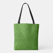 Mooie groene grastextuur vanaf golfbaan draagtas (Achterkant)