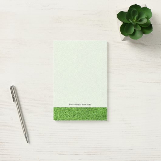 Mooie groene grastextuur vanaf golfbaan post-it® notes (Kantoor)