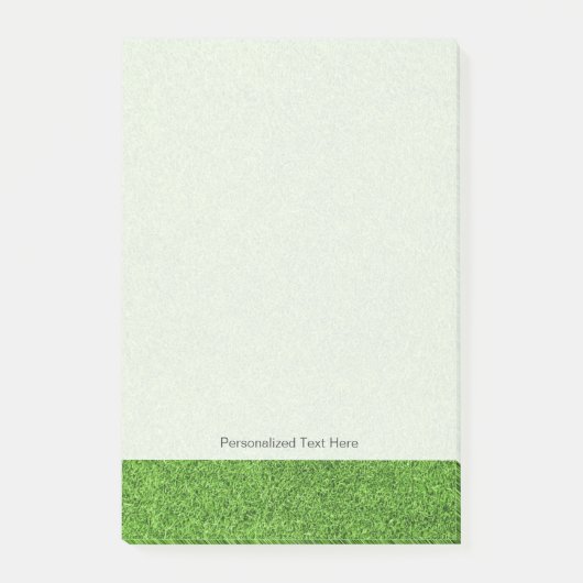 Mooie groene grastextuur vanaf golfbaan post-it® notes (Voorkant)