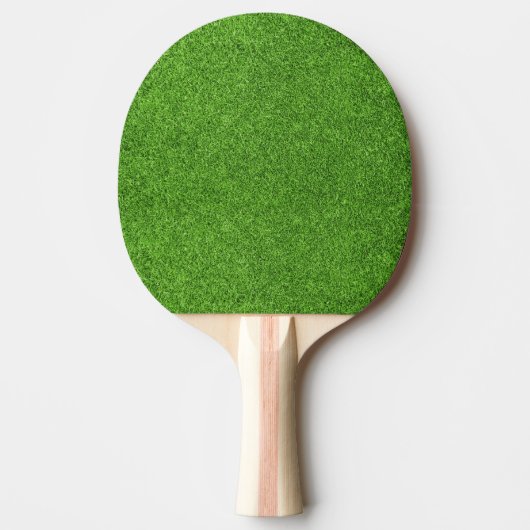 Mooie groene grastextuur vanaf golfbaan tafeltennisbatje (Voorkant)
