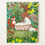 Mooie groene jungle dieren planner (Achterkant)