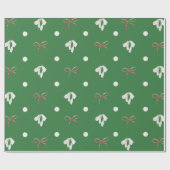 Mooie groene kerstboog inpakpapier (Vlak)