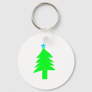MOOIE groene kerstboom SLEUTELHANGER