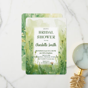 Mooie groene lente bloem boeket wilde bloemen  bedankkaart