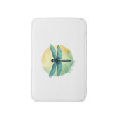 Mooie groene libel Waterverf Art Insect Lo Badmat (Voorkant Verticaal)