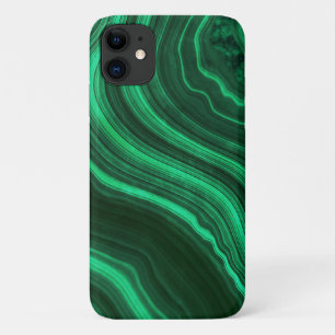 Mooie groene marmeren agaat edelsteen iPhone 11 hoesje