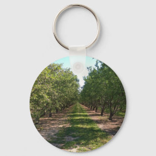Mooie groene neverending Orchard Row Sleutelhanger