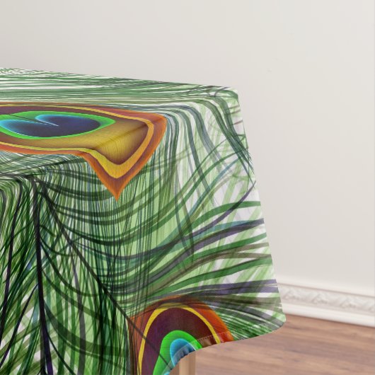 Mooie groene Peacock-doether Tafelkleed (Voorbeeld)