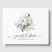 Mooie Groene Pompoen Herfst  Gastenboek (Voorkant)