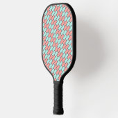 Mooie groene roze baksteen Pro Pickleball Paddle (Links)
