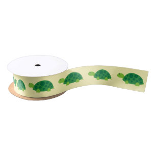 Mooie groene schildpad jongen of meisje babyshower lint