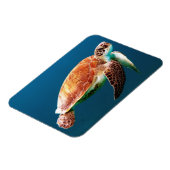 Mooie groene Zee Turtle Magneet (Linkerzijde)