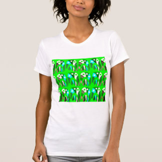 Mooie groene zomervakantie trendy t-shirt
