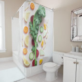Mooie groeten douchegordijn (In situ)