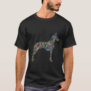 Mooie Grote Deen Dog Totem Tattoo Art Hoodie T-shirt