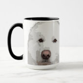 Mooie Grote Pyreneeën Mok van Dog Coffee (Links)