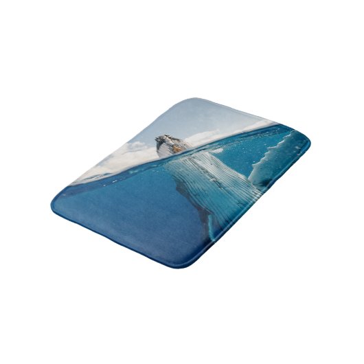 Mooie grote walvis badmat (Gekanteld)