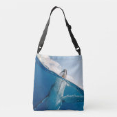 Mooie grote walvis crossbody tas (Achterkant)