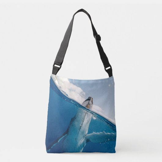 Mooie grote walvis crossbody tas (Voorkant)