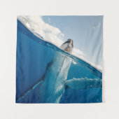 Mooie grote walvis wandkleed (Voorkant)