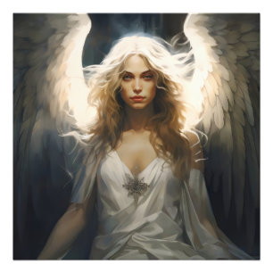 Mooie Guardian Angel Foto Afdruk