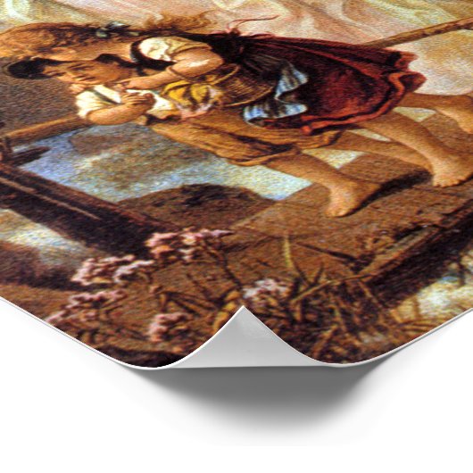 Mooie Guardian Angel Poster (Hoek)