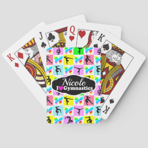 MOOIE GYMNASTIEK VLINDER ONTWERP POKERKAARTEN