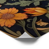 Mooie  haan William Morris geïnspireerd Poster (Hoek)