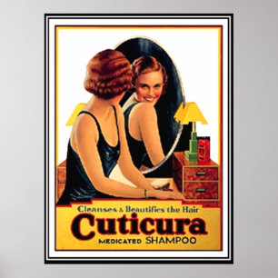 Mooie Haar Shampoo Vintage Poster
