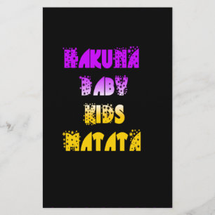Mooie Hakuna Matata-kunstprint Briefpapier