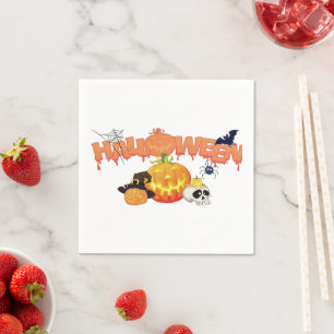 Mooie Halloween decoraties Servet