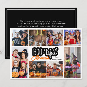 Mooie Halloween-fotomontage  Kaart