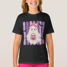 Mooie Halloween Geest Meisjes T-Shirt