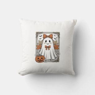 Mooie Halloween Geest Vintage Gravure Shirt Ontwer Kussen