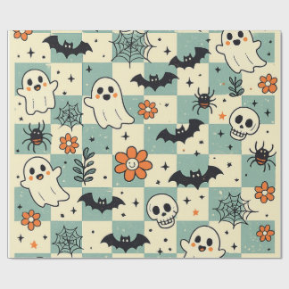 Mooie Halloween Geesten Inpakpapier