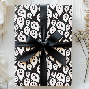 Mooie Halloween-geestenpatroon Cadeaupapier