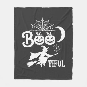 Mooie Halloween Heksen Maan Ontwerp_1 Fleece Deken