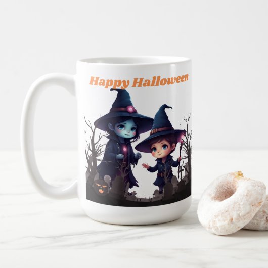 Mooie Halloween Heksenmok Koffiemok (Met donut)
