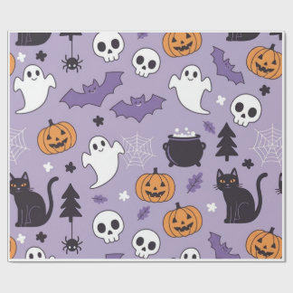 Mooie Halloween-patroon inpakpapier vel