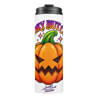 Mooie Halloween Pompoen Spooky Maar Schattig Reis Thermosbeker