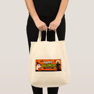 Mooie Halloween snoepzak topper – Gelukkig Hallowe Tote Bag