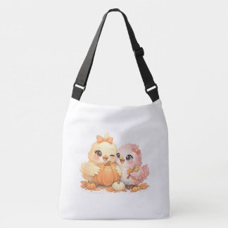 Mooie Halloween Vogels Pompoen Schoudertas Crossbody Tas