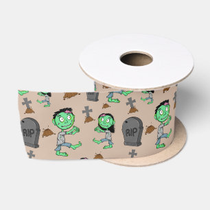 Mooie Halloween Zombie Patroon Lint   Griezeldiens
