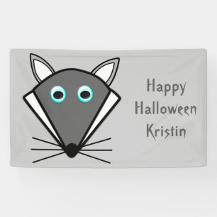 Mooie Halloweenwolf aangepaste banner