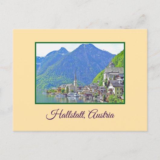 Mooie Hallstatt, Oostenrijk Briefkaart (Voorkant)