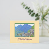 Mooie Hallstatt, Oostenrijk Briefkaart (Staand voorkant)