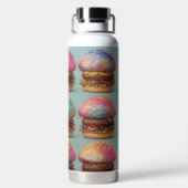 Mooie hamburgers waterfles (Achterkant)